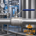 316 stainless steel ball valve in an industrial application — Apex Flow Solutions
