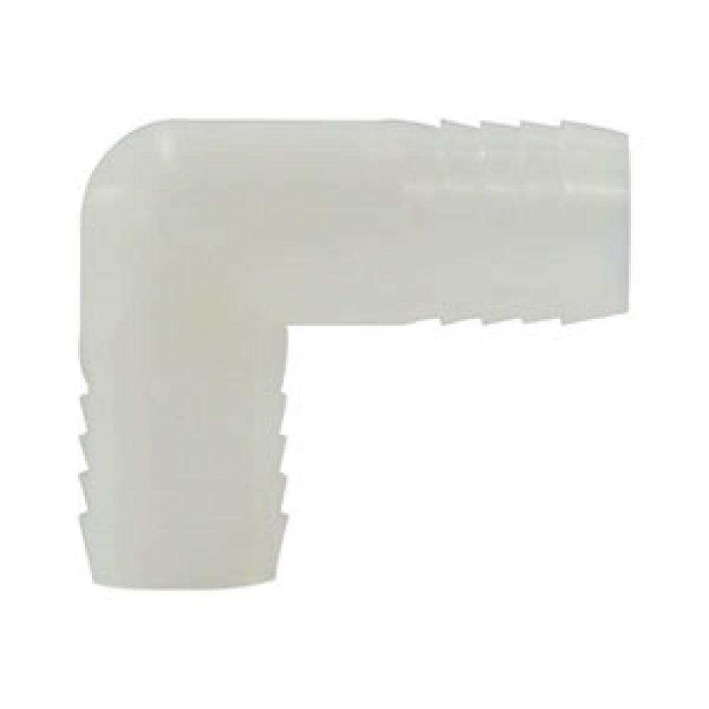 3/4 in. White Nylon Hose Barb Union Elbow - 33396W
