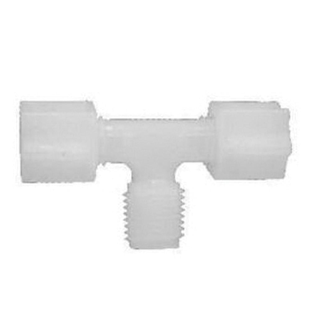 1/4 in. x 1/4 in. Compression x Male NPT Polypropylene Branch Tee - 17292P