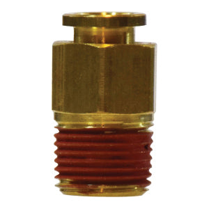 1/8 in. x 10-32 Push-In x Male NPT Adapter