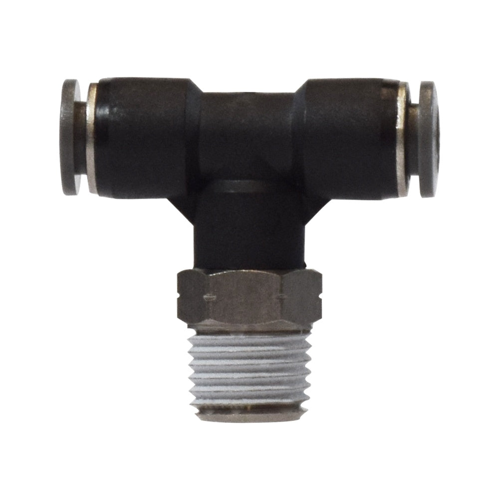1/4 in. x 1/8 in. Push-In x Male Swivel Branch Tee
