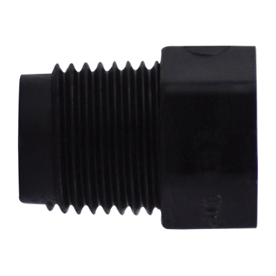 3/4 Black Poly Hex Head Plug