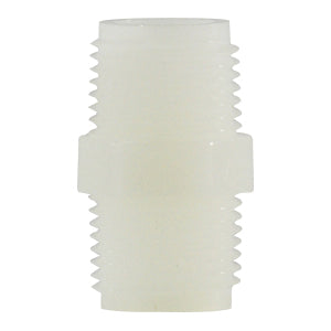 1-1/2 White Nylon Hex Nipple