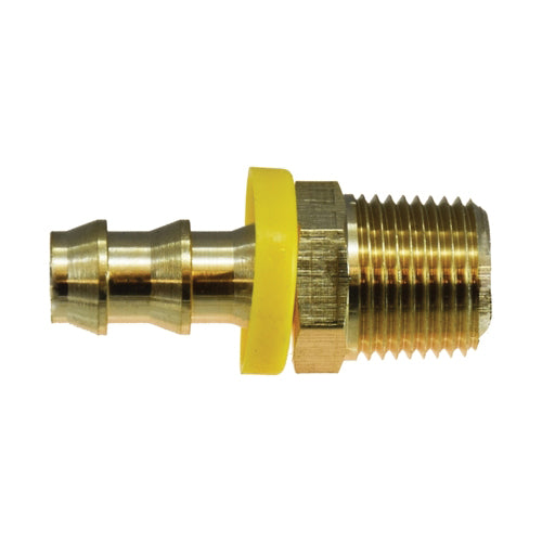 1/4 in. x 1/8 in. Push-On Hose Barb x Male NPT Adapter