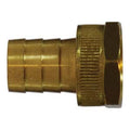 3/4 in. Brass Hose Barb x 3/4 in. Female Garden Hose Short Shank Swivel Adapter - 30455