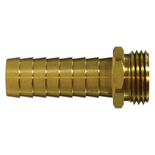 5/8 in. x 3/4 in. Hose Barb x Male Garden Hose 2 in. Shank Adapter