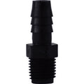 5/16 in. x 1/8 in. Hose Barb x Male NPT Black Polyethylene Adapter - 33008B