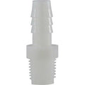 1/2 in. x 1/4 in. Hose Barb x Male NPT White Nylon Adapter - 33015W