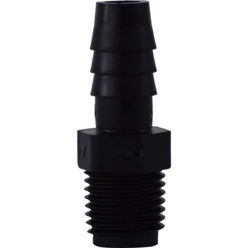 3/8 X 3/4 Hb X Mip Blk Poly Adpt