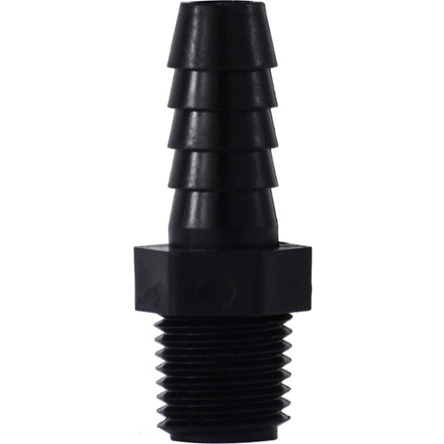 1 in. Hose Barb x 1/2 in. Male NPT Polypropylene Adapter - 33307P