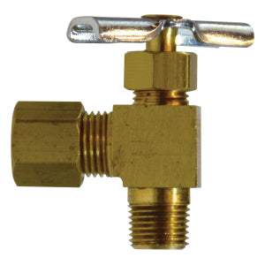 1/4 in. x 1/8 in. Compression x Male Heavy Pattern 90 Needle Valve