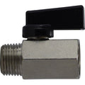 3/8 in. Male x Female Chrome Economy Mini Ball Valve