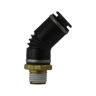 1/2 in. x 1/4 in. Push-In x Male NPT 45 DOT Elbow, Composite