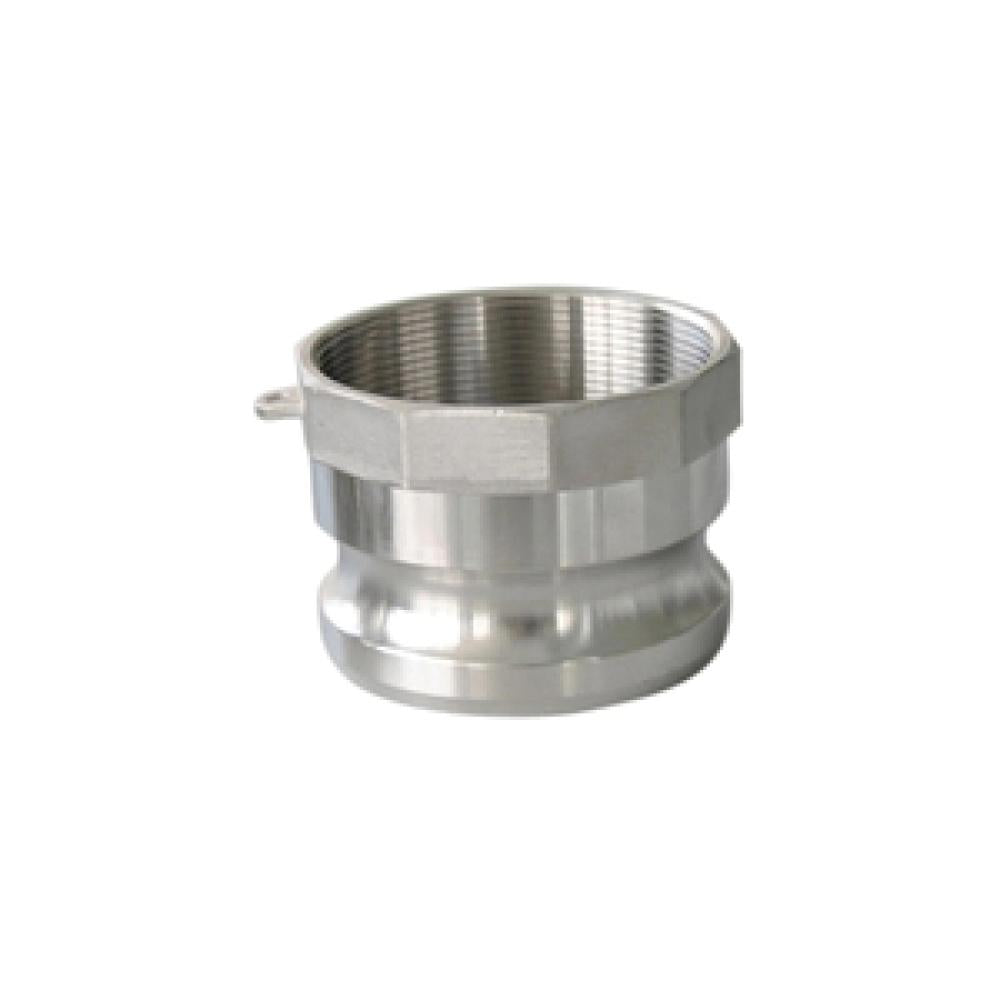 1-1/2 in. 316 Stainless Steel camlock Type A adapter, Male Adapter x Female NPT (CGA-150-SS1)