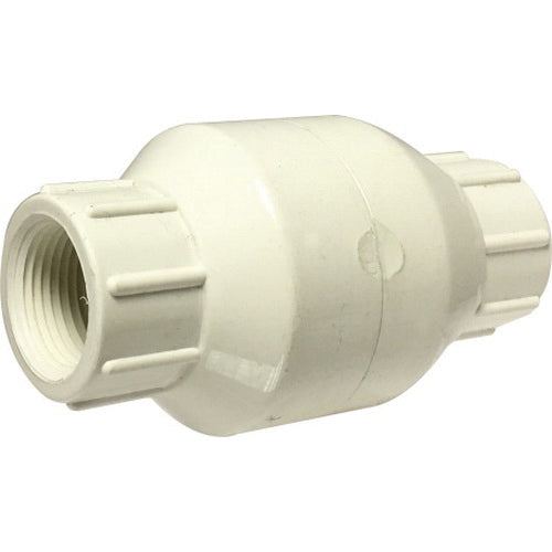 1-1/4 in. PVC Spring-Loaded Check Valve, Female NPT x Female NPT - 940334
