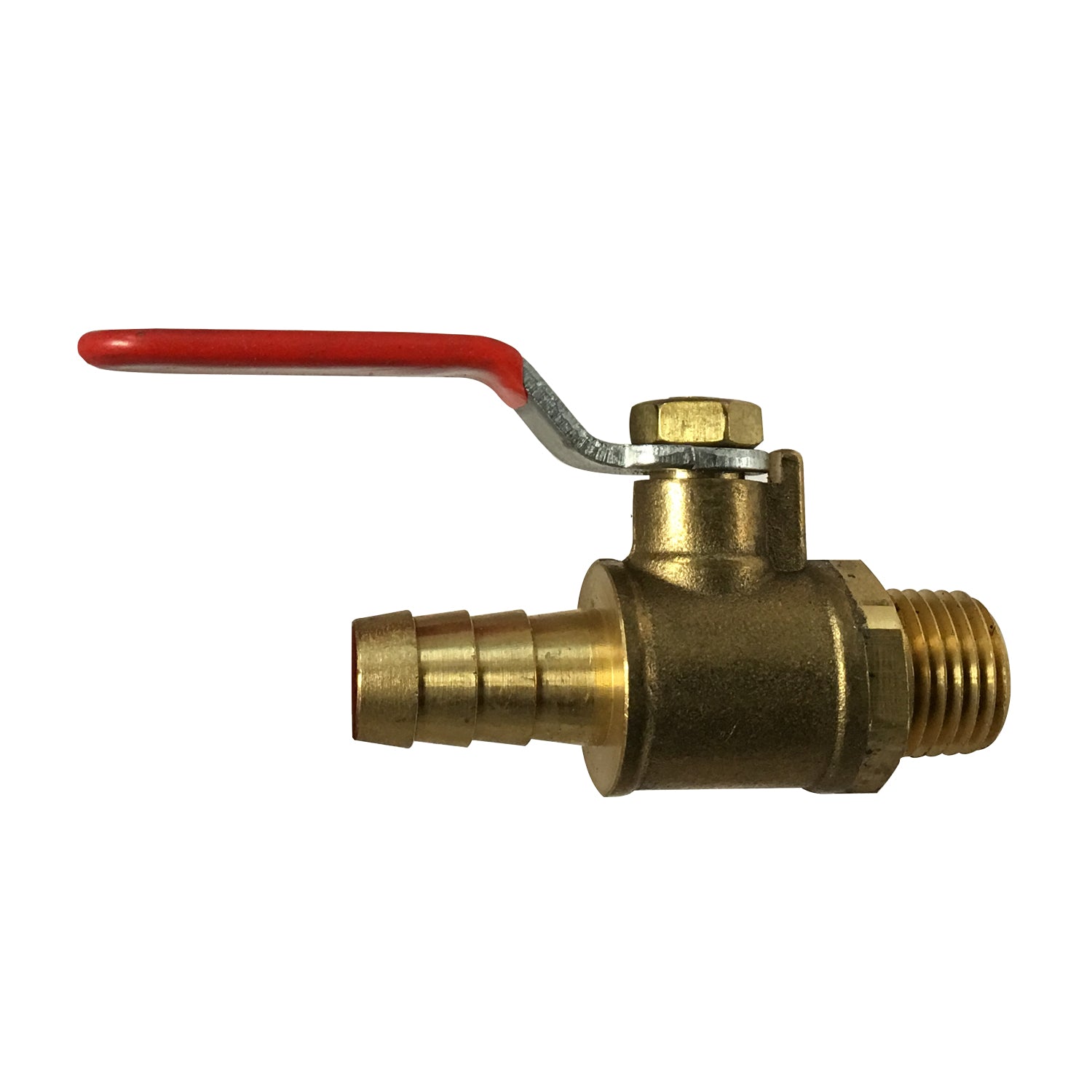 1/4 in. Male NPT x 3/8 in. Hose Barb Forged Mini Ball Valve