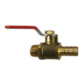 1/4 in. Hose Barb x 1/8 in. Male NPT Forged Mini Ball Valve