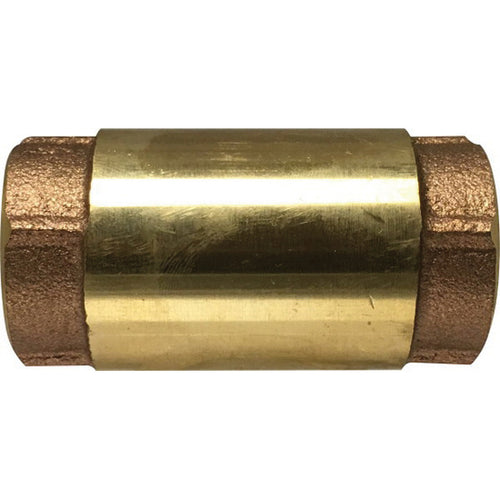 1-1/4 in. Brass Inline Lift Check Valve, IPS, Female NPT x Female NPT - 944433