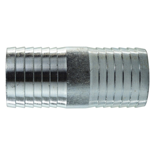1-1/4 in. Galvanized Steel Insert Coupling, Barb x Barb - 973903