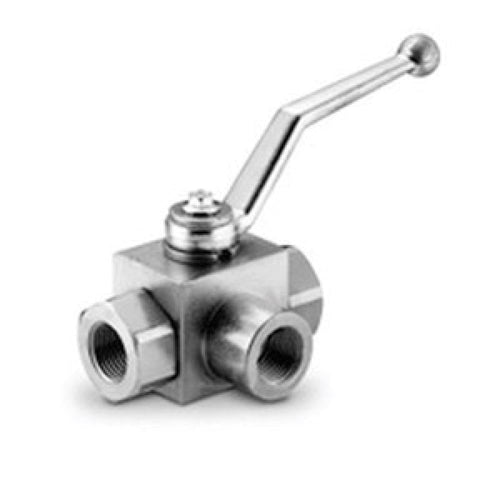 1-1/4 NPT 3-Way High-Pressure Steel Block Valve - GE3L114TNPT (family photo)